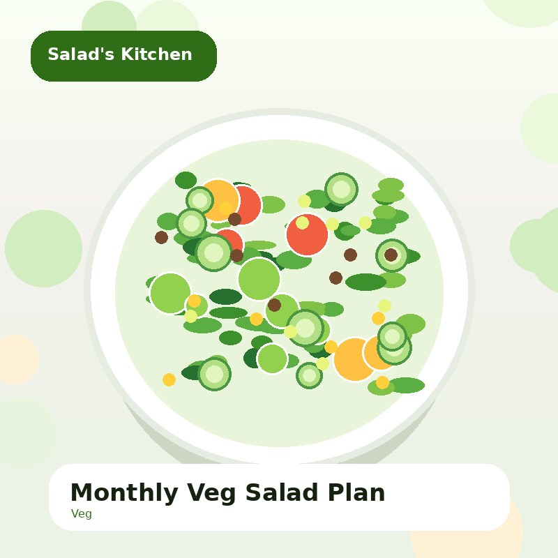 Monthly Veg Salad Plan
