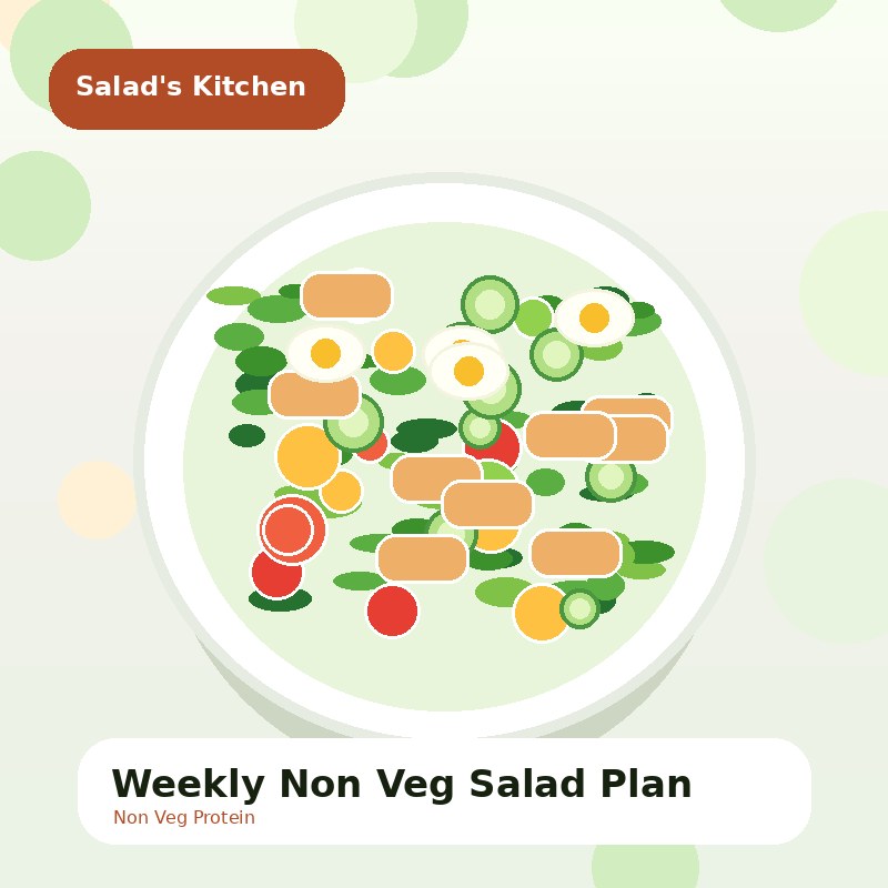 Weekly Non Veg Salad Plan