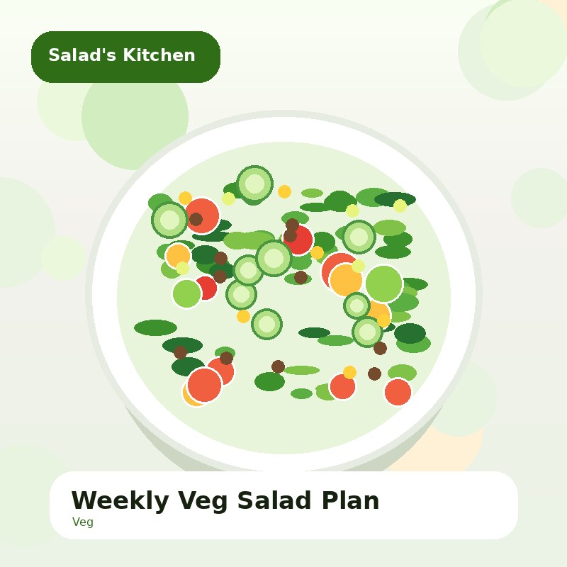 Weekly Veg Salad Plan